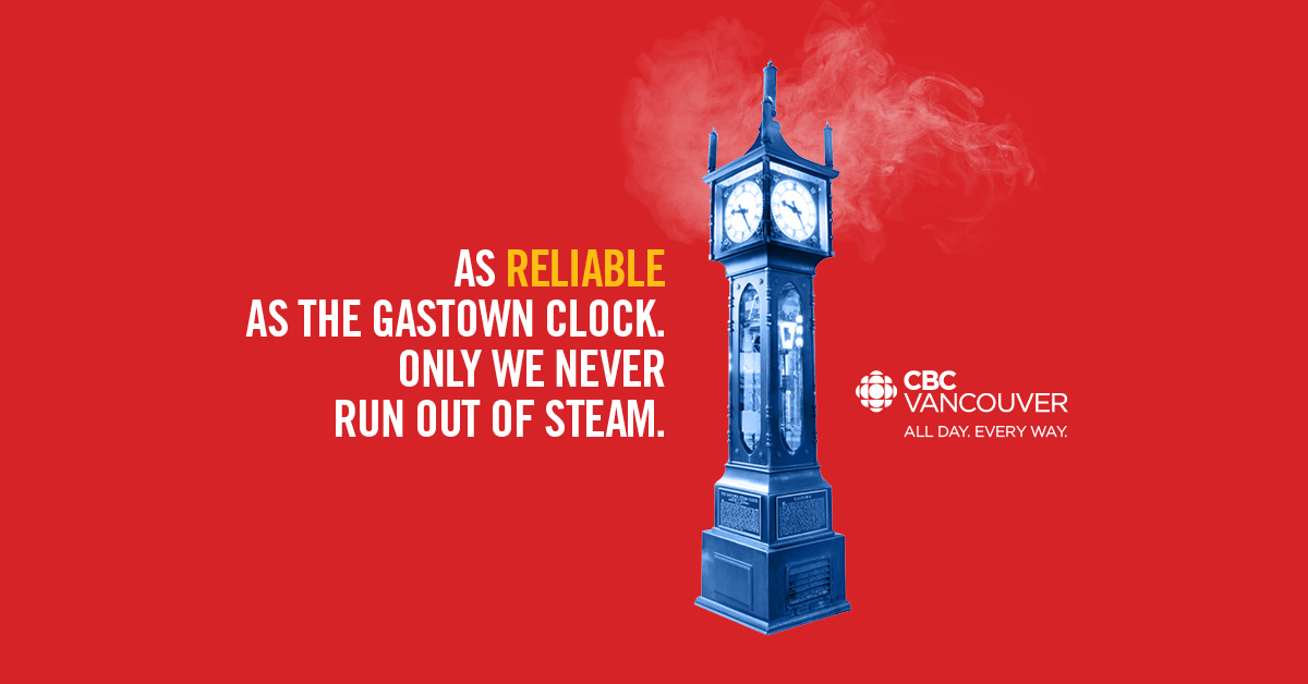 As reliable as the Gastown Clock, only we never run out of steam - CBC Vancouver